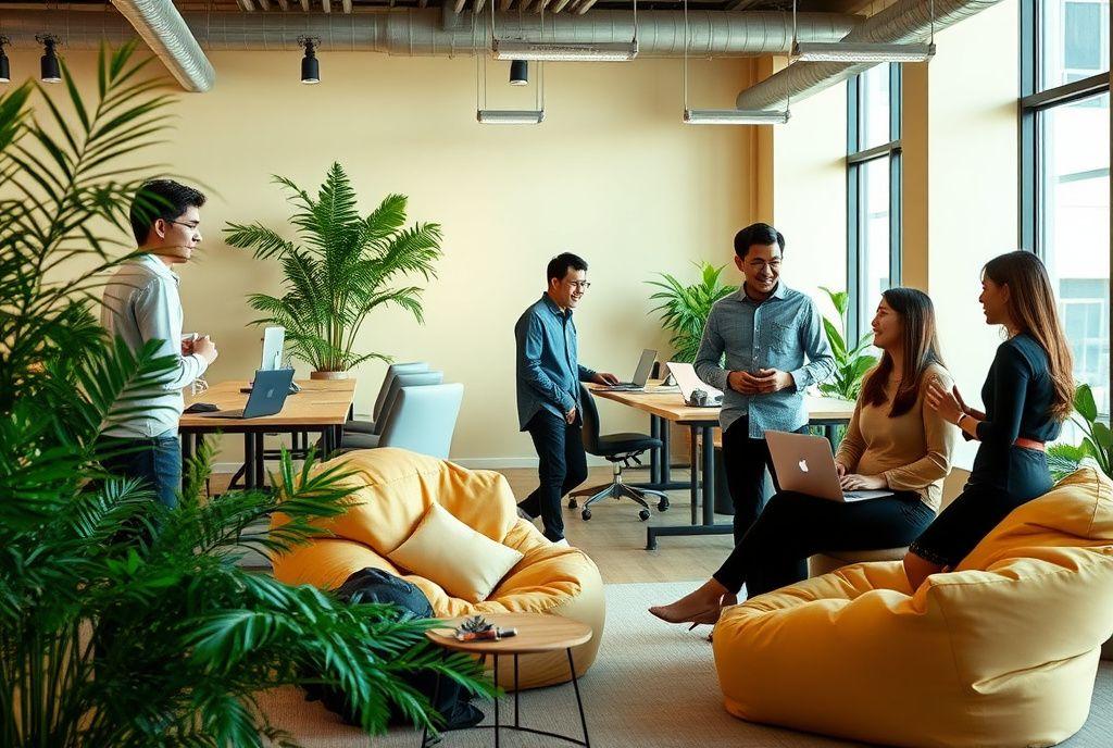 The Fernpoint Digital team working together in their Kuala Lumpur studio